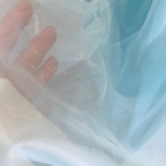 “SLUMBER SUZY” Vintage Blue Chiffon Ladies Nightgown. - Picture 11 of 12